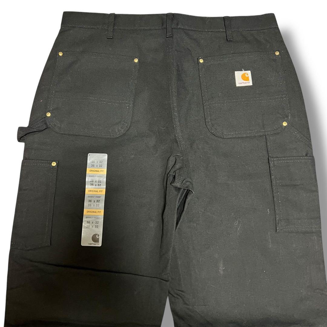 USA製carhartt デッドストック黒カーハート ダブルニーペインターパンツ