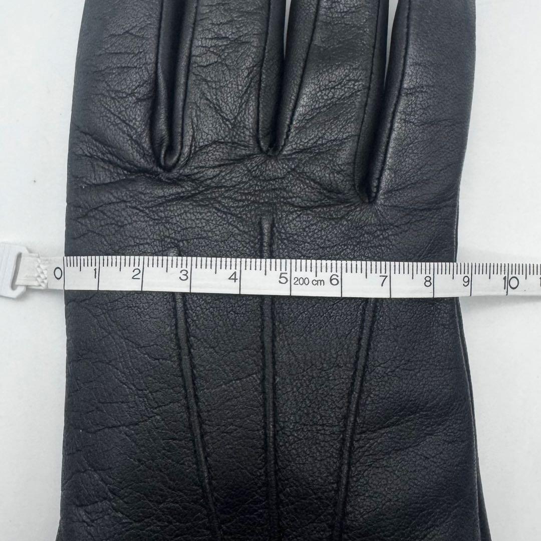 DENTS デンツ レザーグローブ 手袋 シルク ブラック系 防寒具 レディース