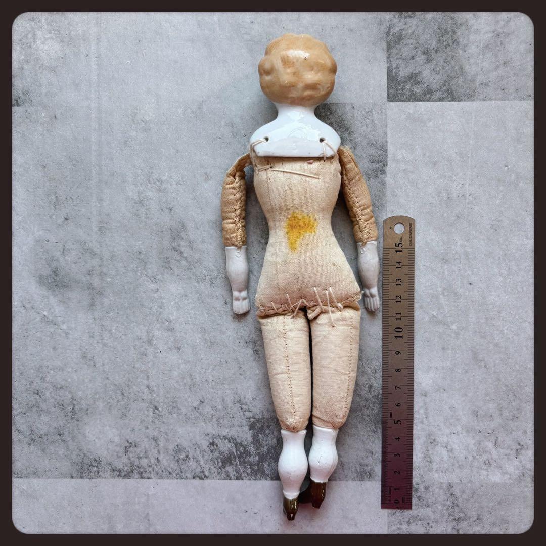 アンティーク　 ブロンド　チャイナヘッドドール ビスクドール