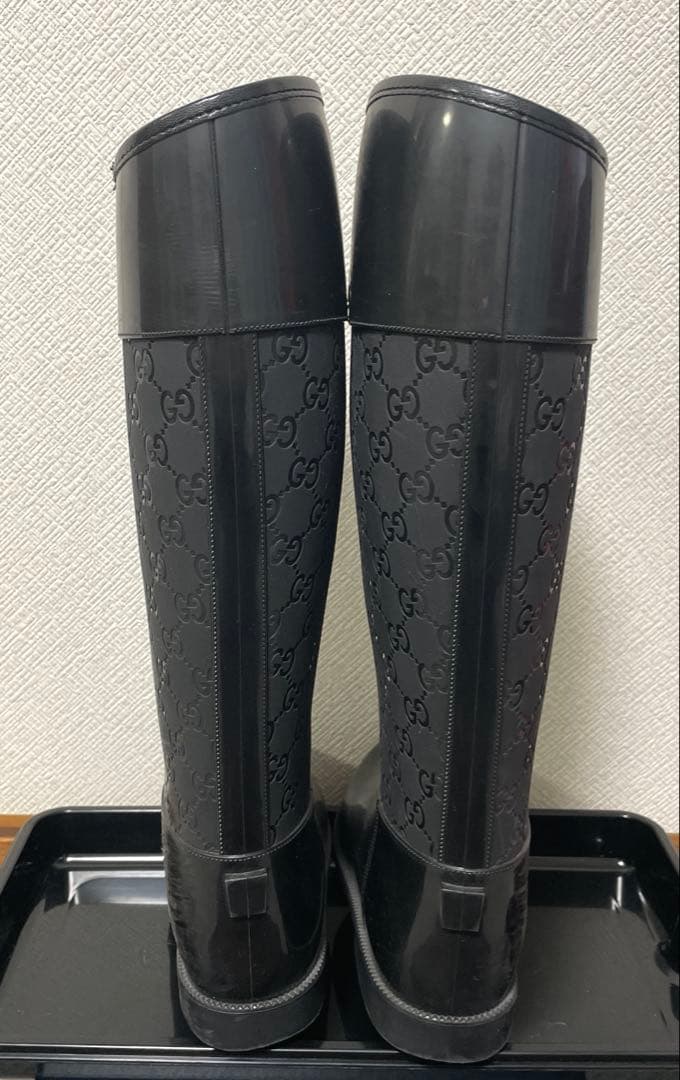 グッチ　レインブーツ　サイズ38