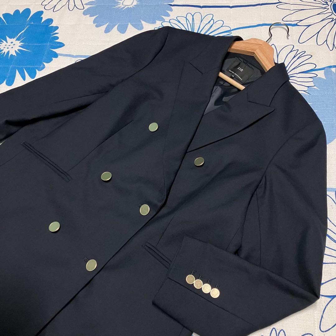 【希少】23区　金ボタン　紺ブレ　ブレザー　ダブルブレスト　ジャケット