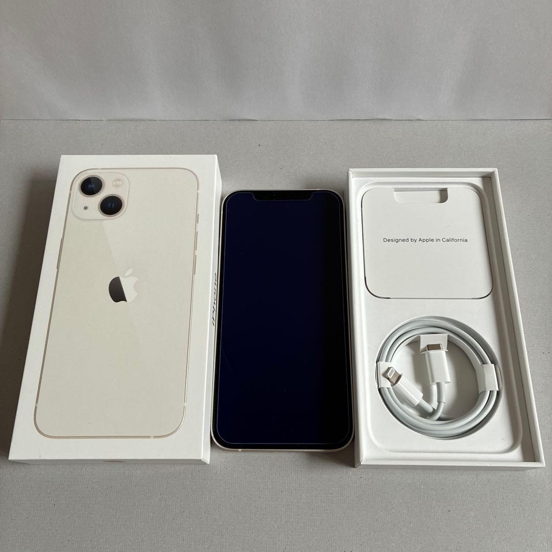 Apple iPhone13 本体 スターライト SIMフリー バッテリー93%