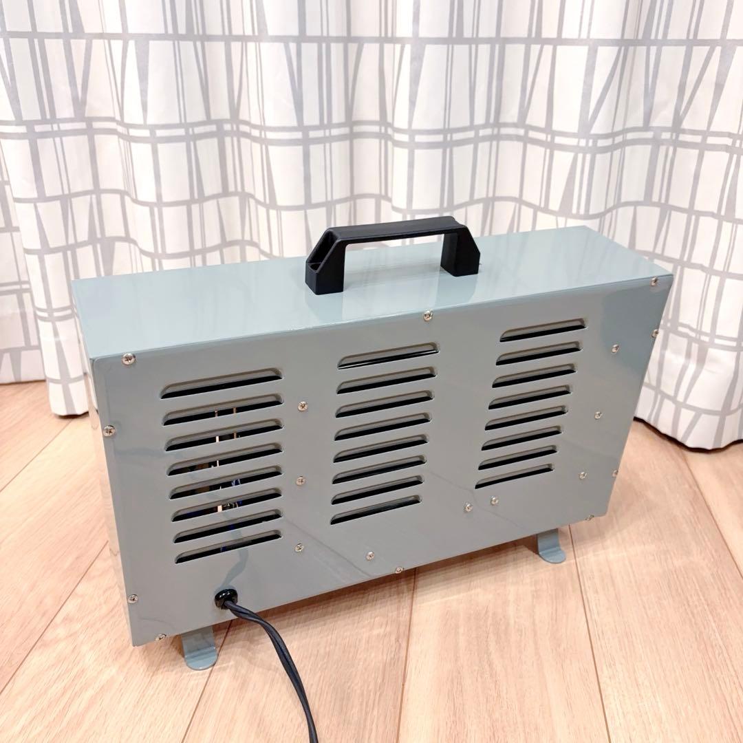 ハモサ　レトロヒーター　遠赤外線 電気ストーブ　サックスグレー　美品