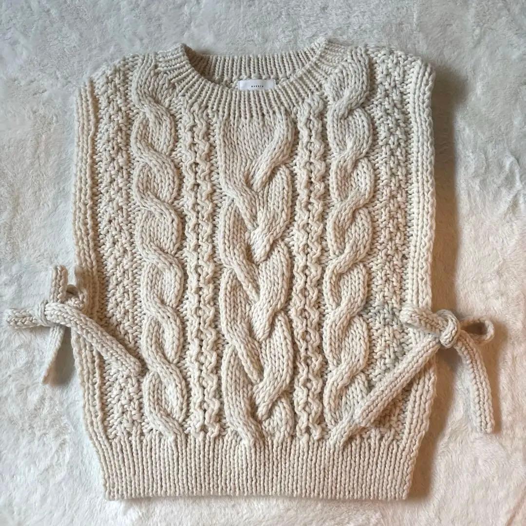 かぐれ　ペルー　アラン　ニット　ベスト