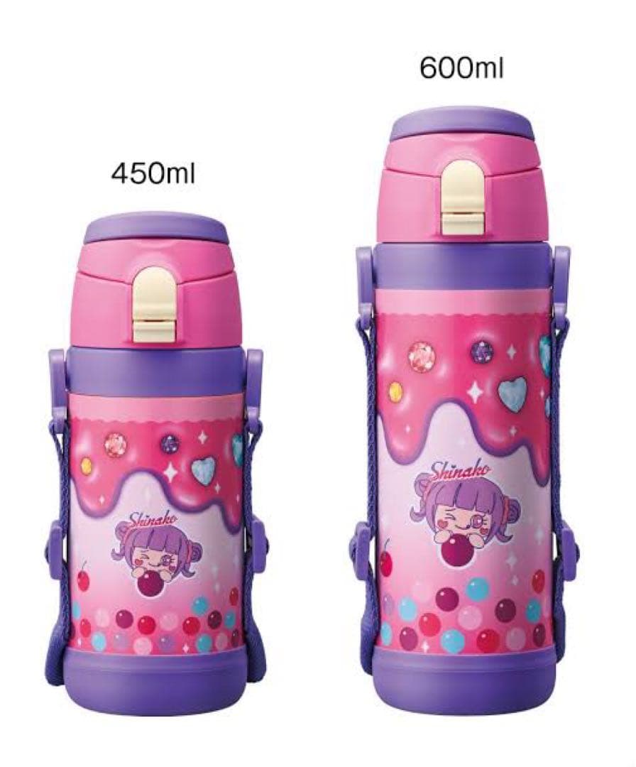 1度使用！しなこちゃん×sokomoそこまで洗える3WAYキッズボトル600ml