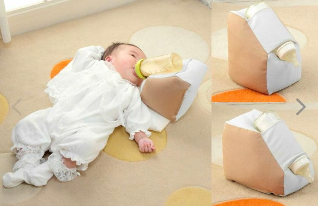 【美品】Cカーブ授乳ベッド おやすみたまご+ ママ代行ミルク屋さん セット