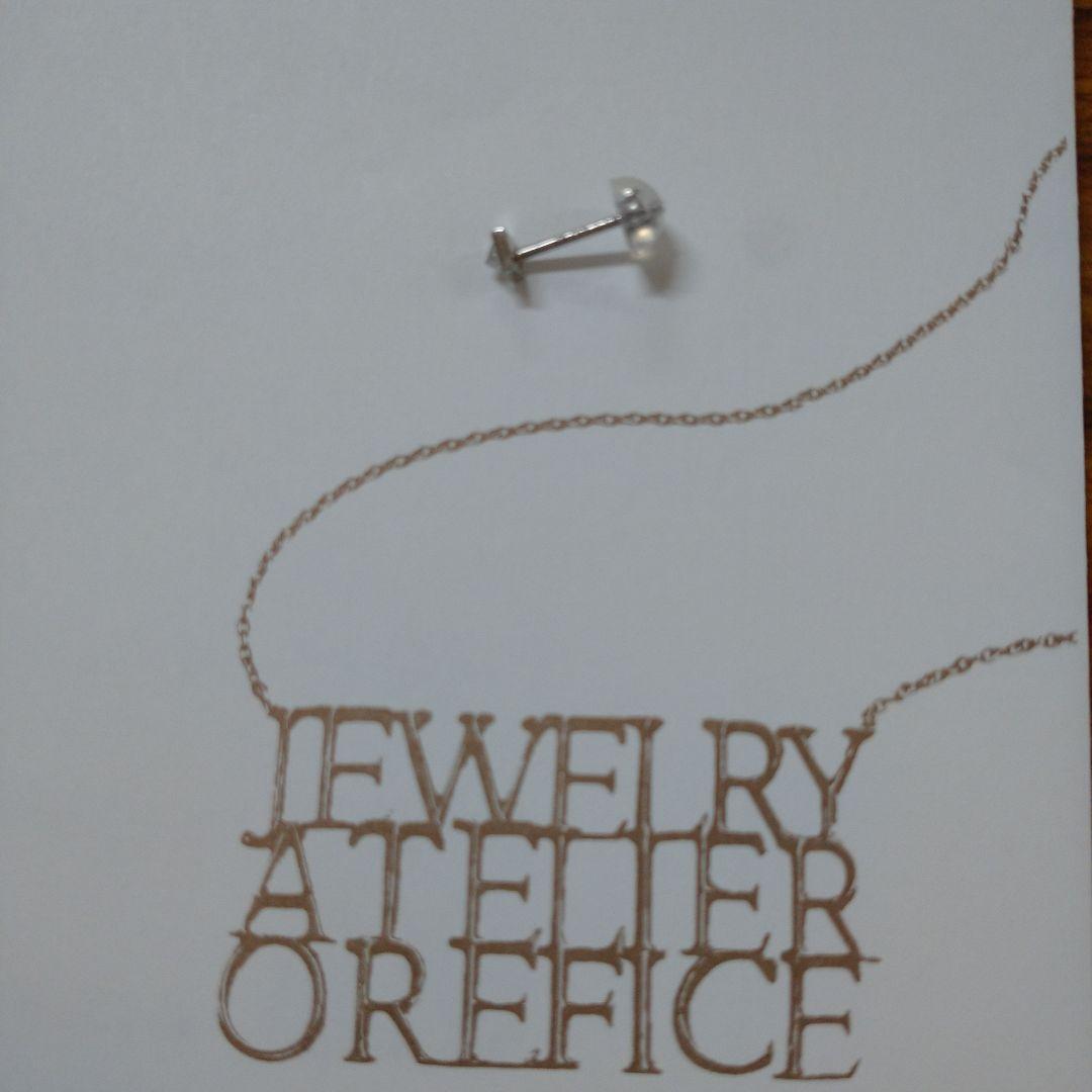 Orefice PT950 ダイヤモンド ピアス 片耳用