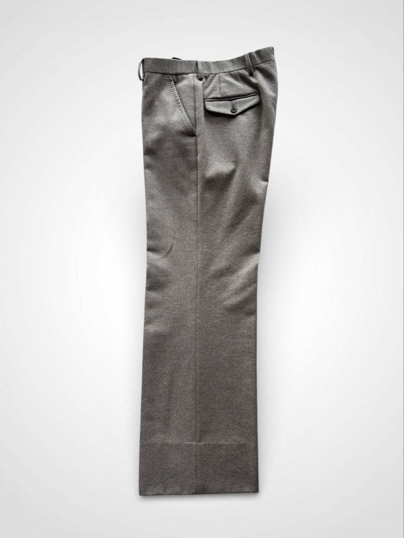 husbands ウール ストレート スラックス