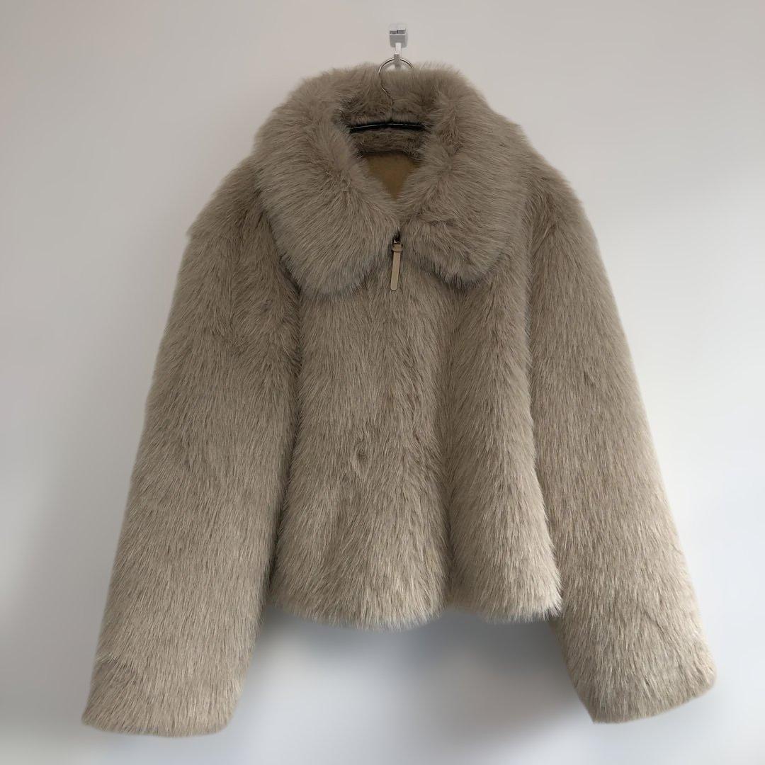 ZARA ダブルフェイス　フェイクファージャケット　完売品