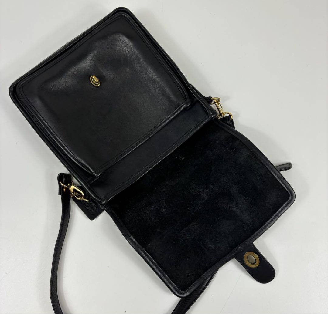 超希少！オールドコーチ　2way　ショルダーバッグ　黒　アメリカ製　ステーション