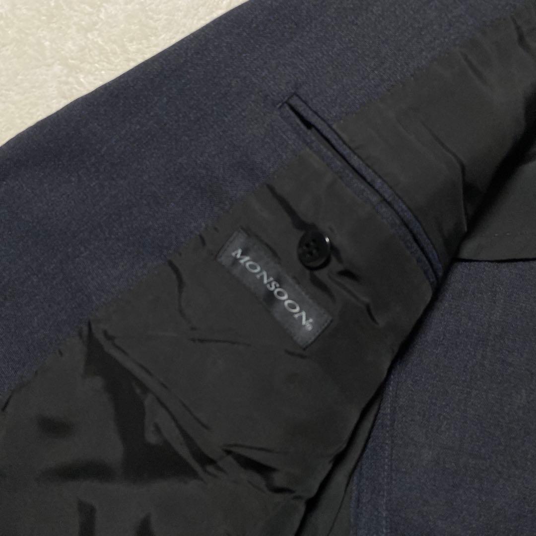✨美品✨ダーバン モンスーン スーツ A5 紺　セットアップ MONSOON