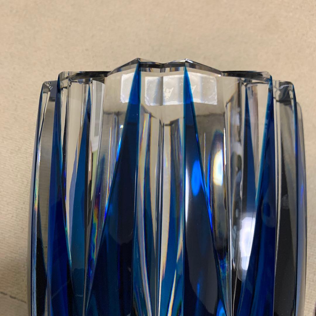 サンルイスSAINT LOUIS FRANCEクリスタル花瓶　レトロ　10Kg
