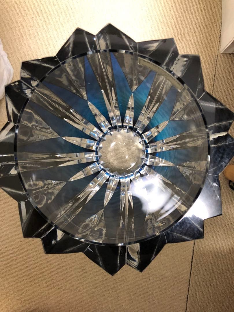 サンルイスSAINT LOUIS FRANCEクリスタル花瓶　レトロ　10Kg