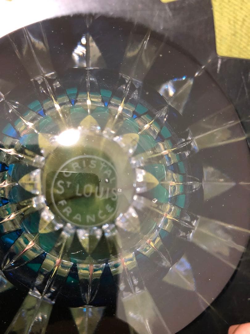 サンルイスSAINT LOUIS FRANCEクリスタル花瓶　レトロ　10Kg