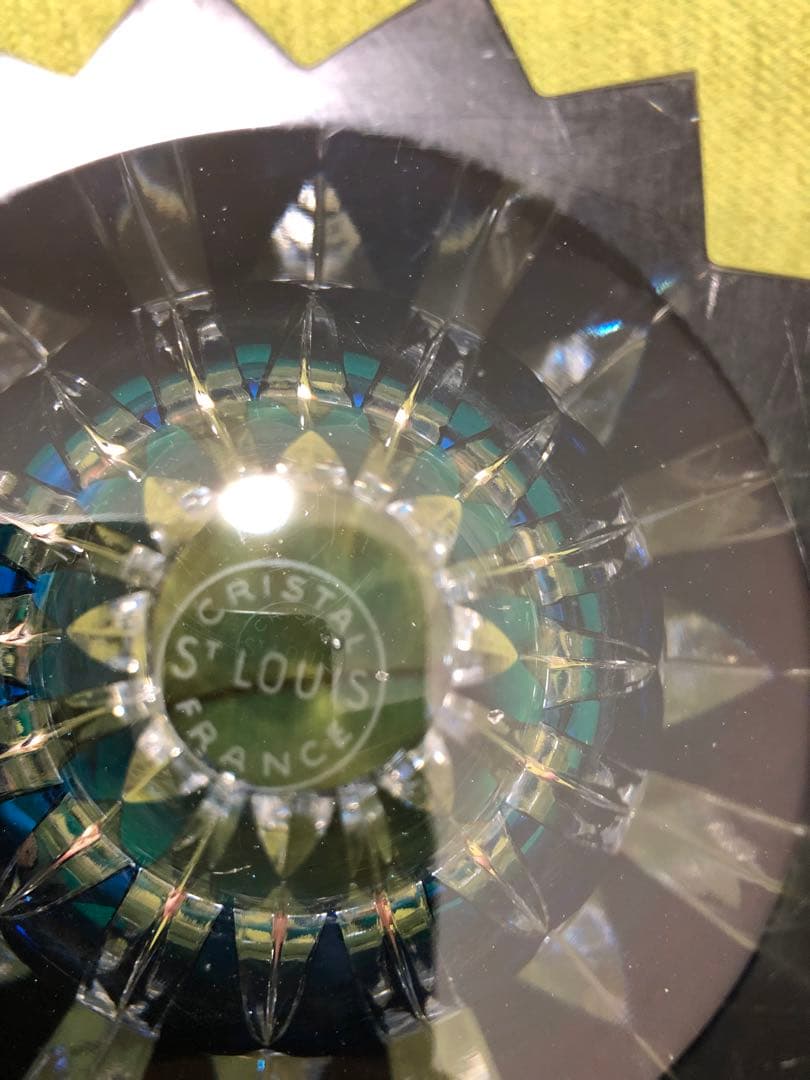 サンルイスSAINT LOUIS FRANCEクリスタル花瓶　レトロ　10Kg