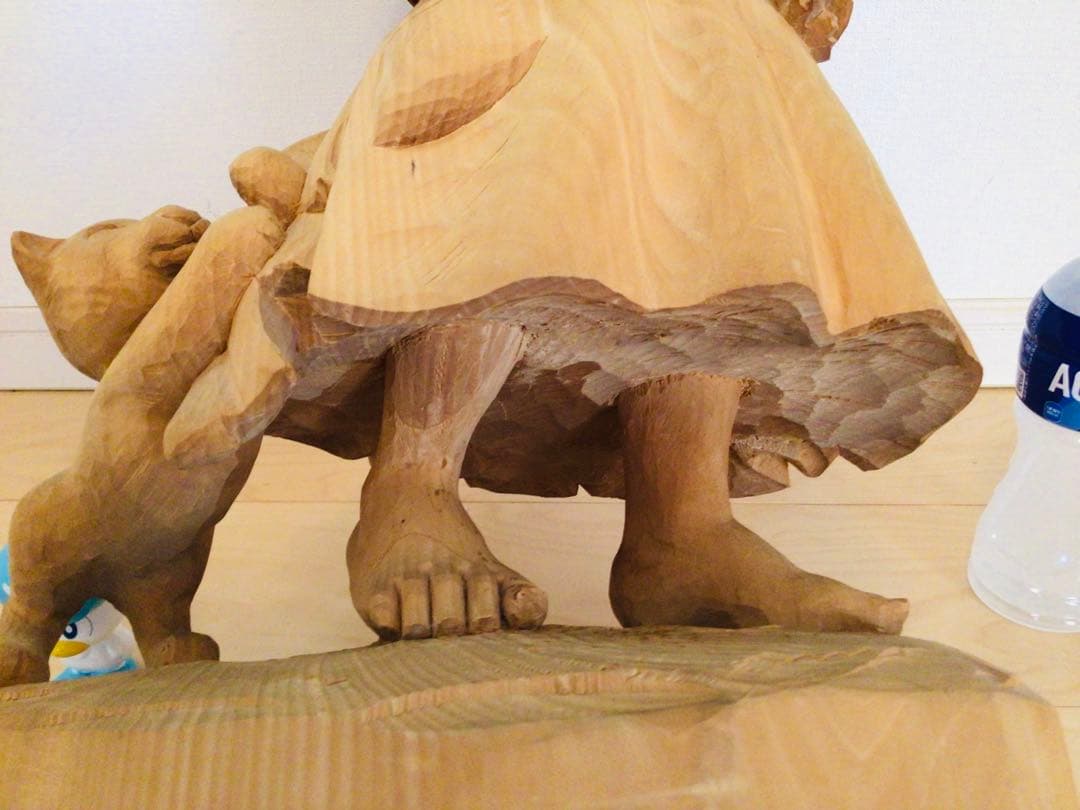 超特大逸品・非売品1点物・木彫り人形・ANRI・アンリ工房『サラ・ケイ』57cm