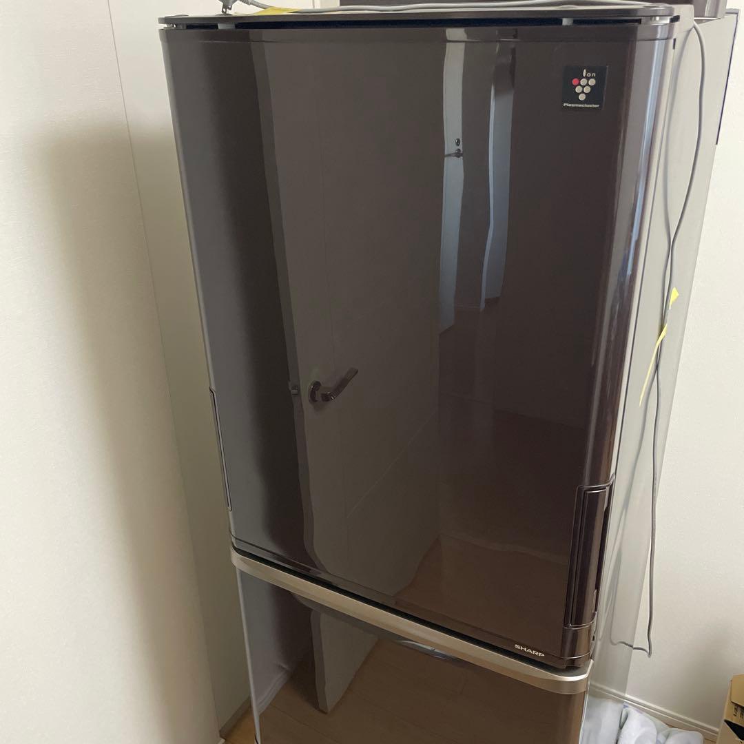SHARP シャープ 冷蔵庫 350L SJ-PW35A-T ダークブラウン