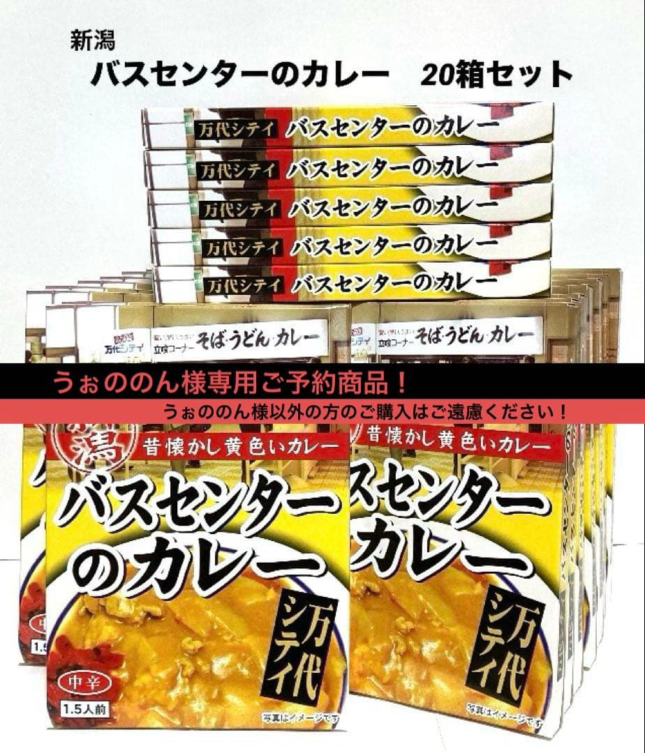 【うぉののんご予約商品！】新潟 バスセンターのカレー　20個セット