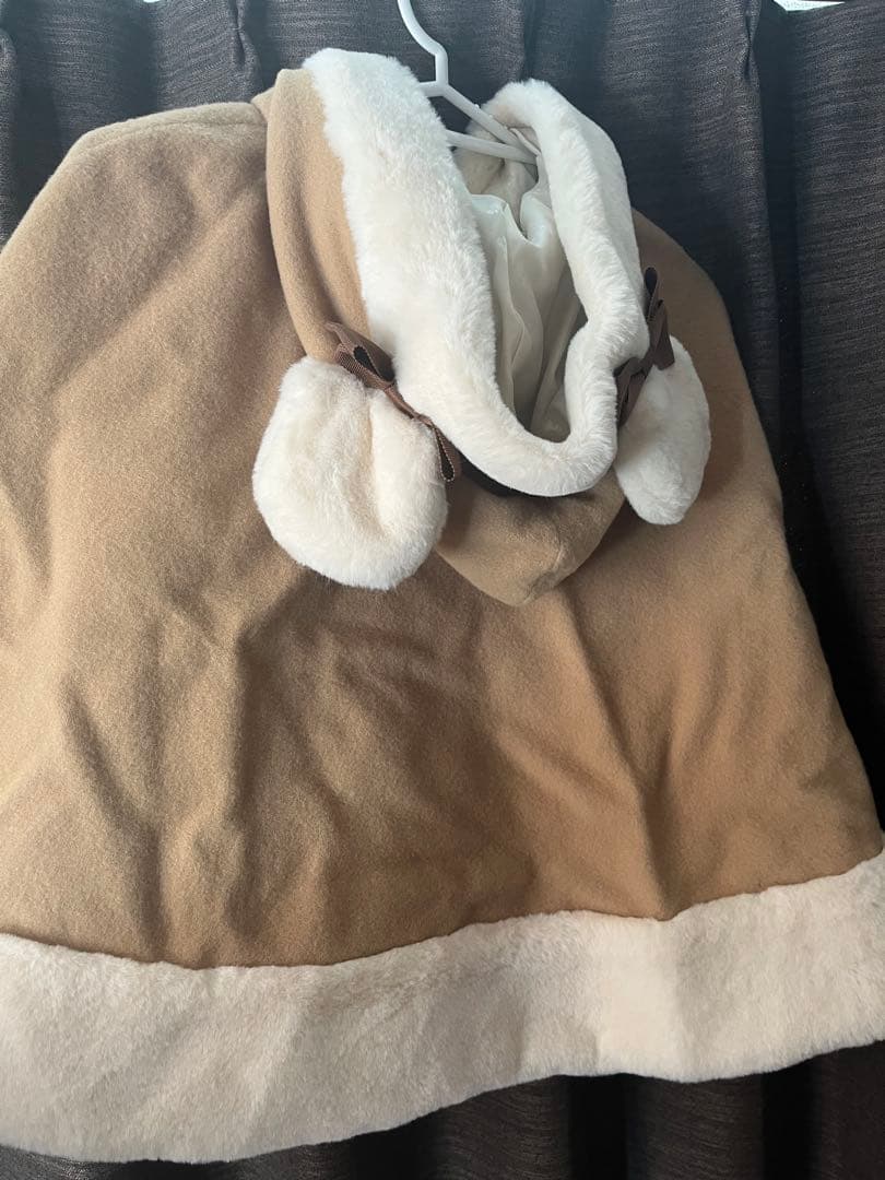 BABY. くみゃちゃんのくまみみフードケープ