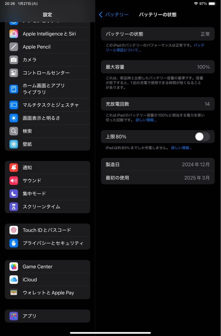 iPad mini a17 256GB セルラー　pencil pro