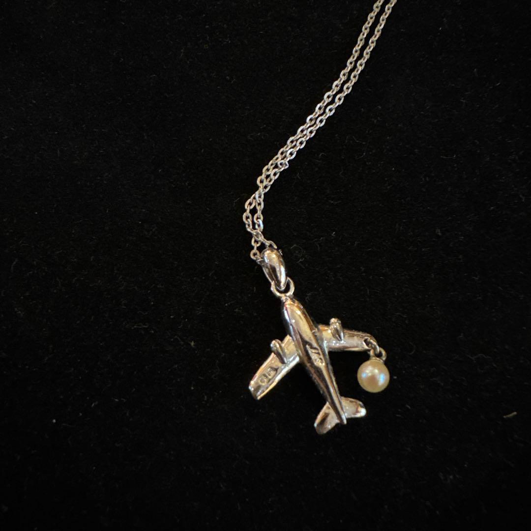 MIKIMOTO ミキモト 飛行機　ネックレス JAS