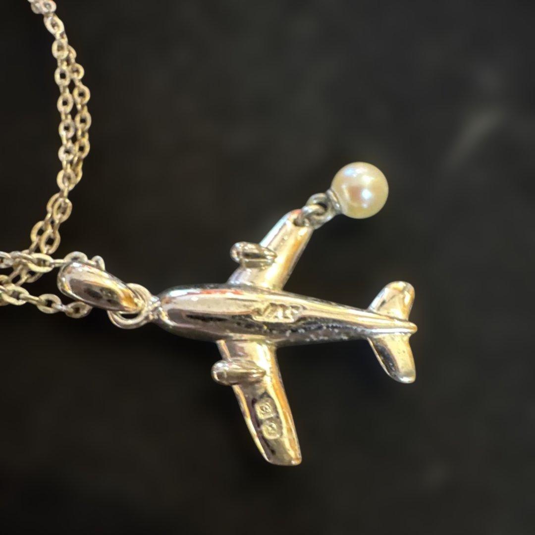 MIKIMOTO ミキモト 飛行機　ネックレス JAS