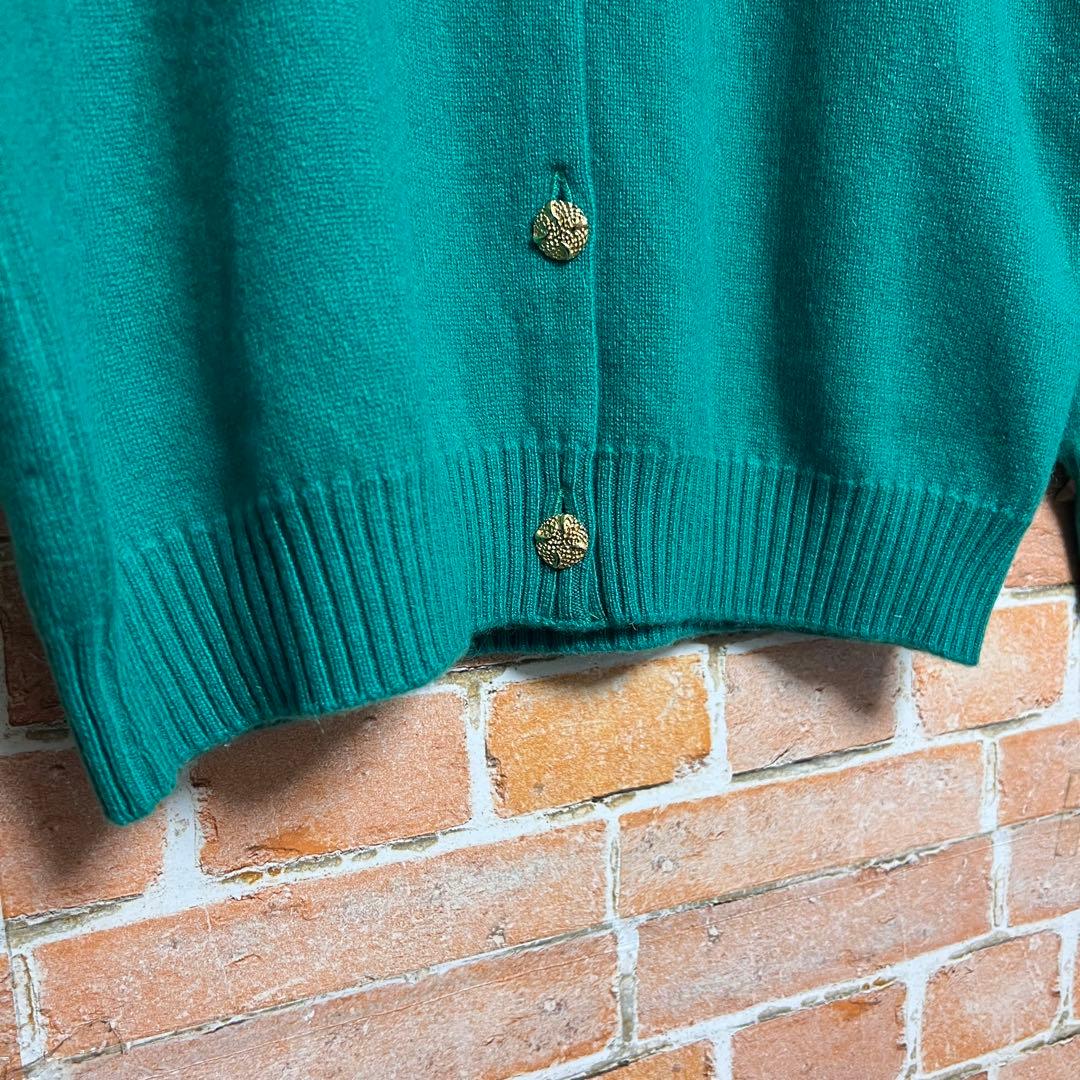 (未使用品)ウィリアムロッキー　カシミヤ100% カーディガン　金ボタン　希少品