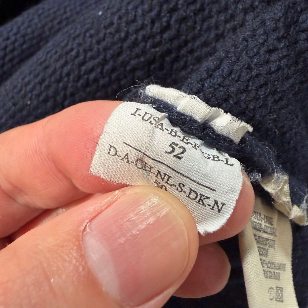 ブルネロクチネリ　ニットベスト　シルク カシミヤ ウール ネイビー 52