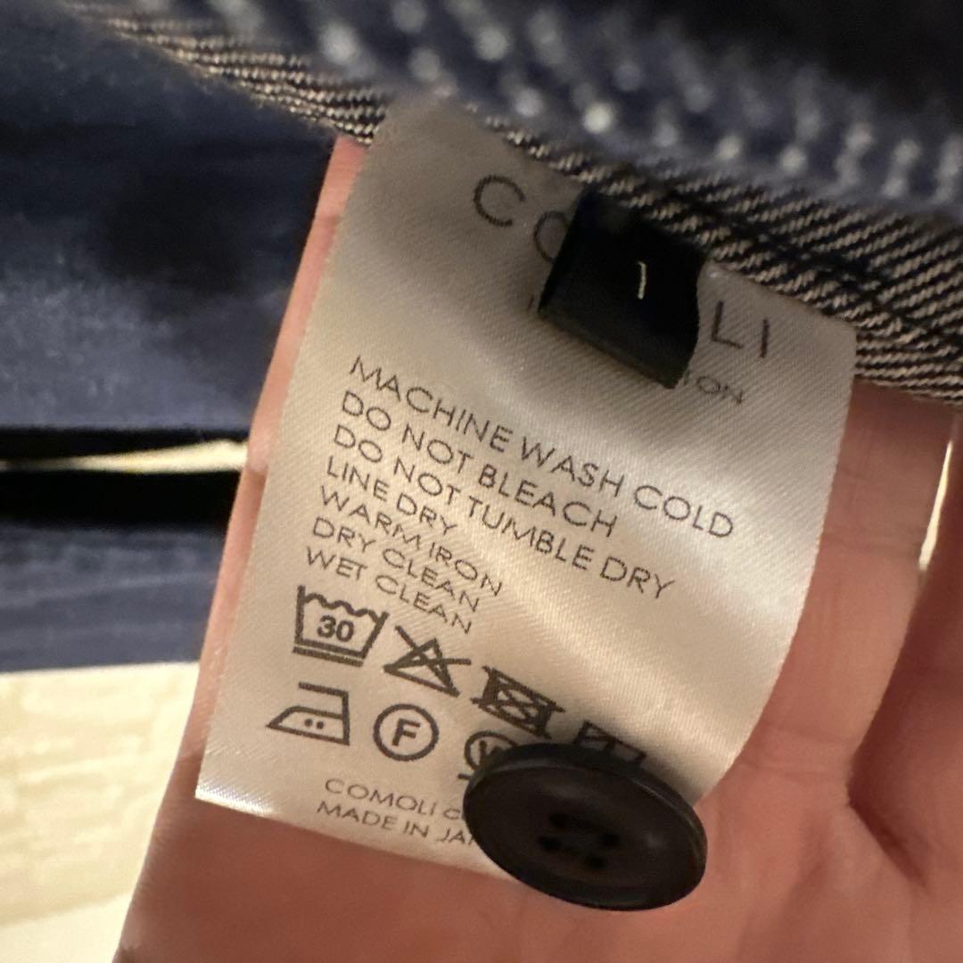 comoli ネイビーデニムジャケット