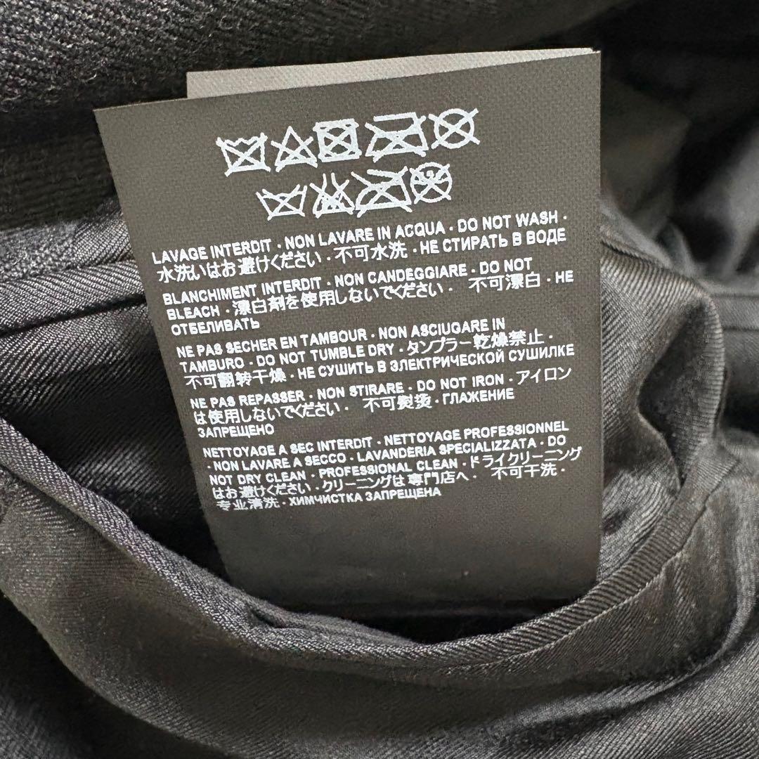 極美　サンローラン　テーラードジャケット　エディ期　ダークグレー　イタリア製　S