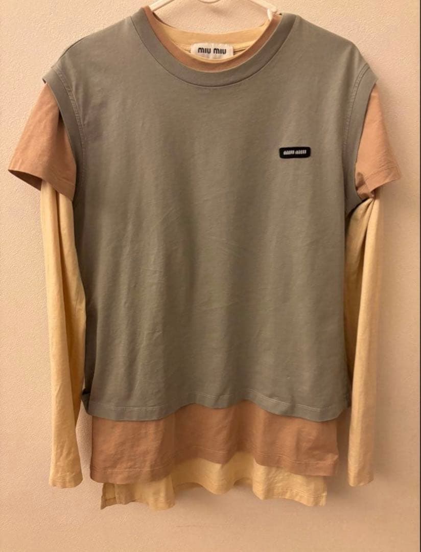 MIUMIU ミュウミュウ　ジャージーTシャツ　3枚セット　xs