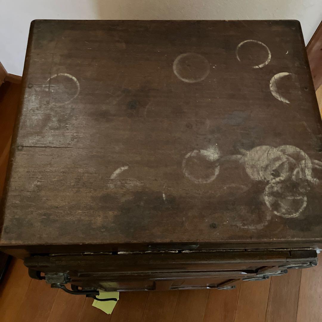 レトロな木製冷蔵庫　シロガネ　松坂屋　ディスプレイ　収納