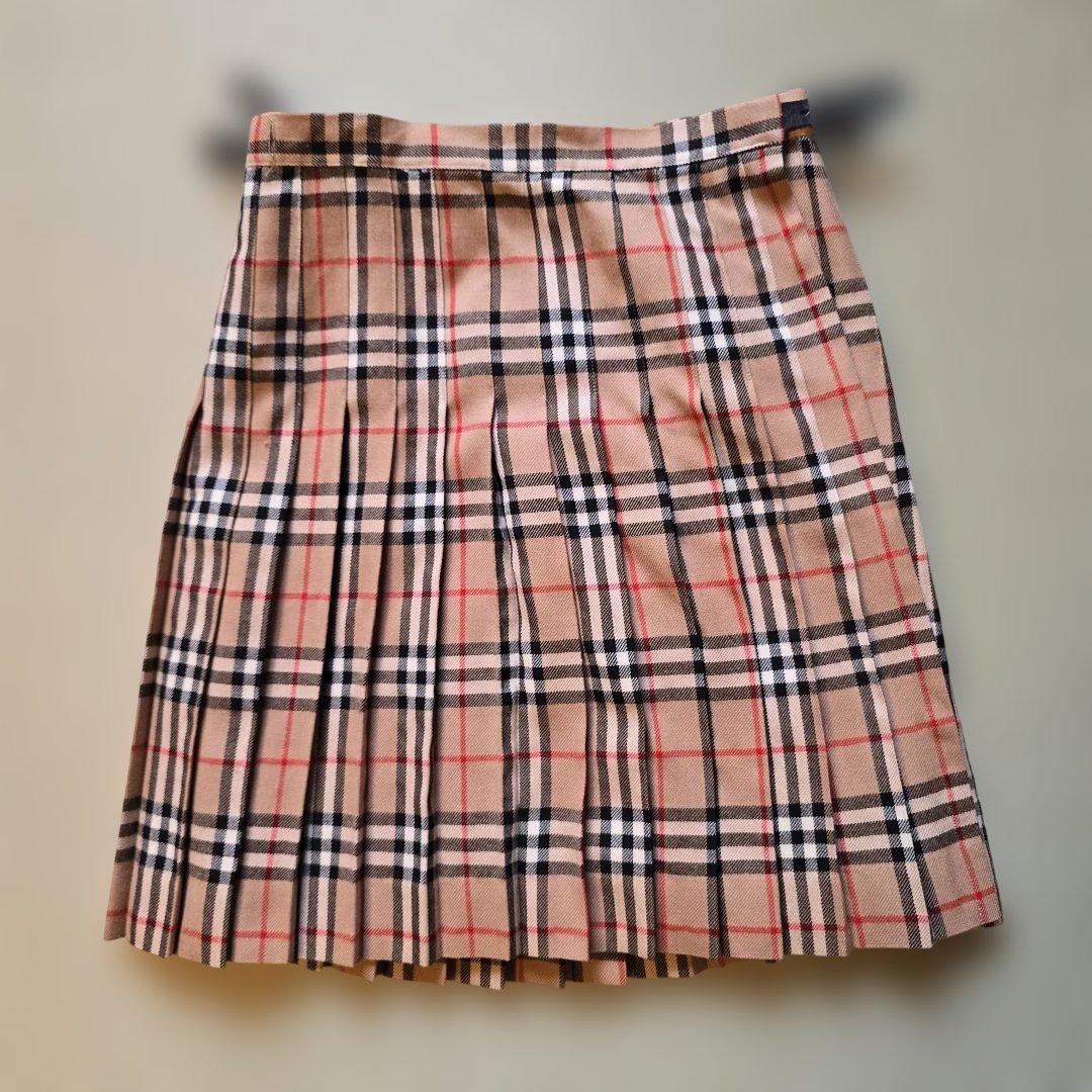 Burberrys チェック柄 プリーツスカート 38　2way