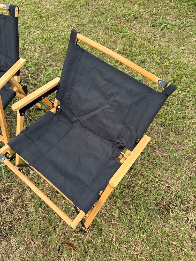 【2脚セット】Hilander ウッドフレームチェア2 ブラック HCT-035