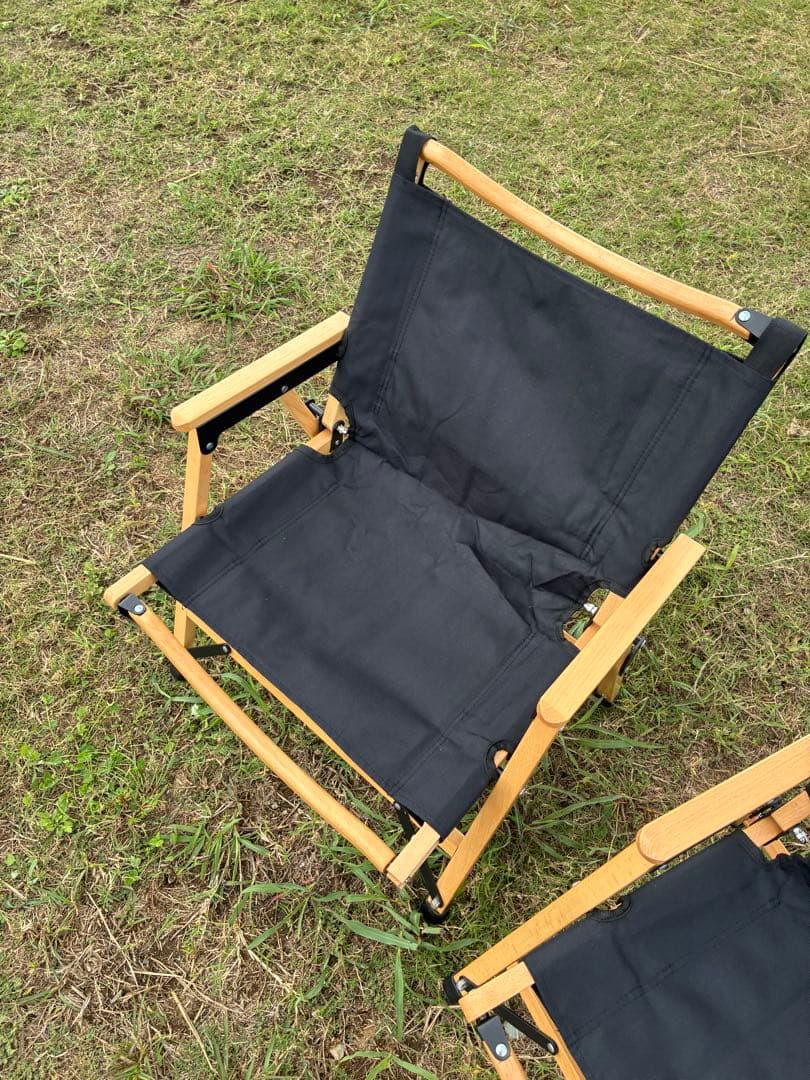 【2脚セット】Hilander ウッドフレームチェア2 ブラック HCT-035