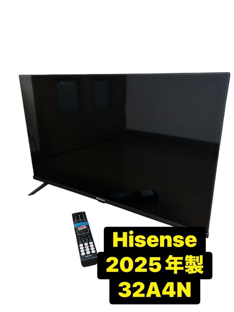 163 【美品】Hisense 32V型 液晶テレビ 32A4N 2025年製