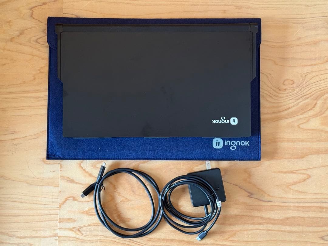 Ingnok デュアル モバイルモニター 15.6インチ 折りたたみ式
