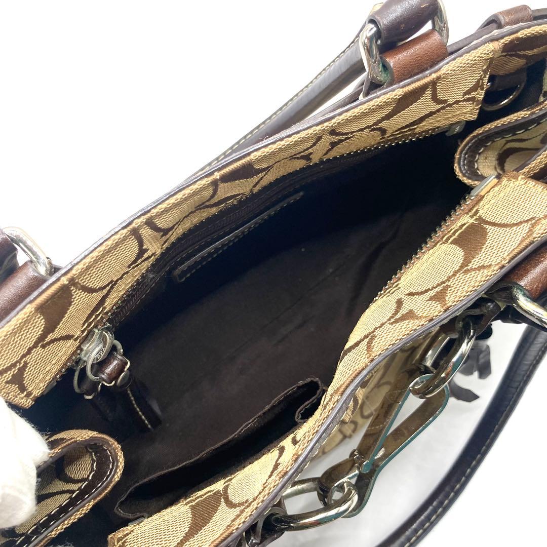 B コーチ　COACH. ハンドバッグ ベージュ/ブラウン　10245