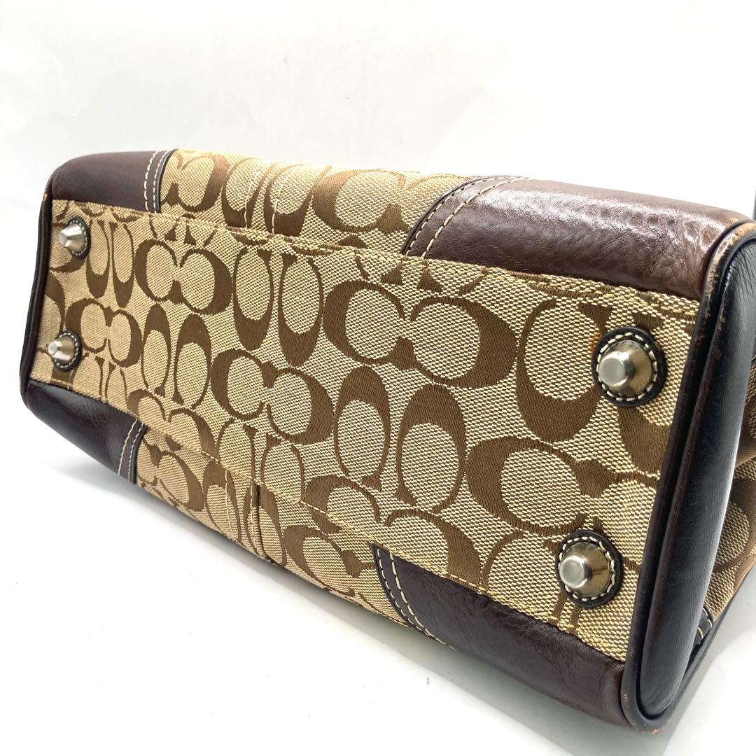 B コーチ　COACH. ハンドバッグ ベージュ/ブラウン　10245