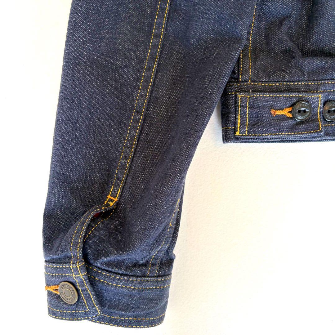 ヒステリックグラマー デニム ジャケット 濃紺 ヒスガール 短丈 派手 裏地