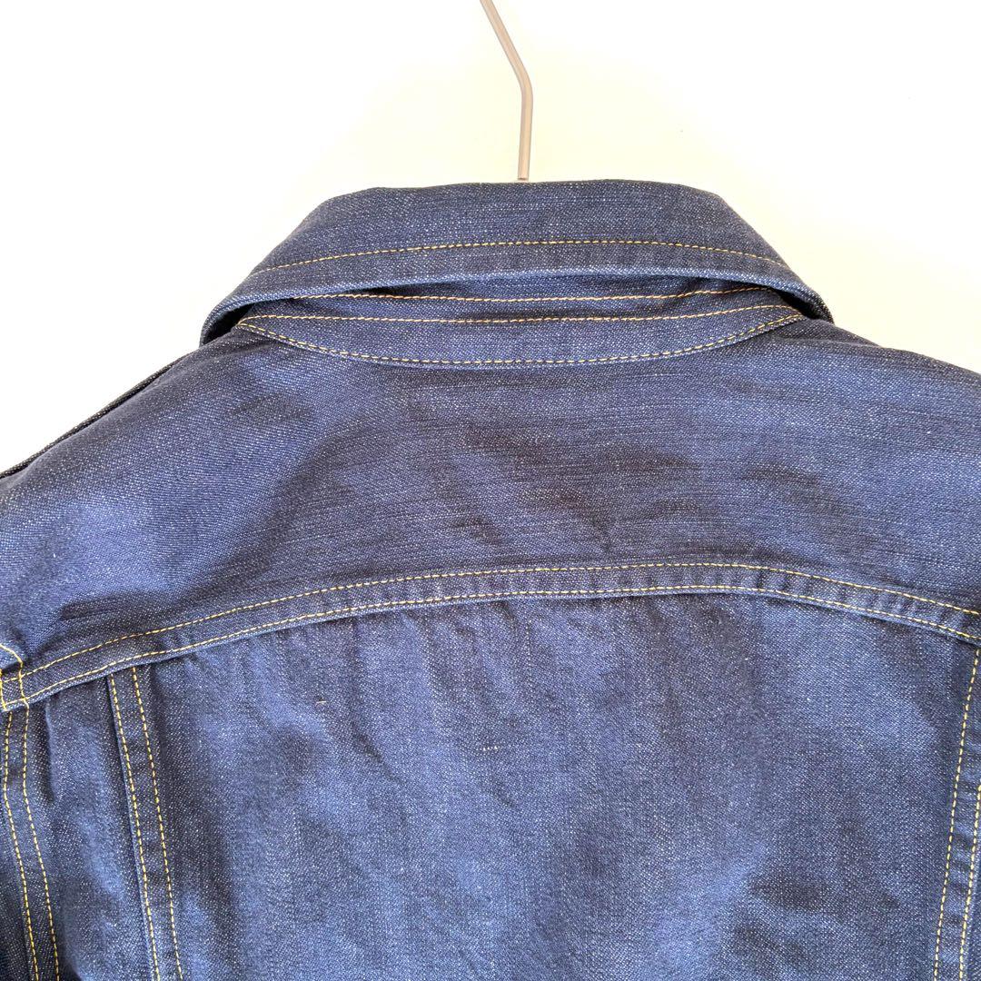 ヒステリックグラマー デニム ジャケット 濃紺 ヒスガール 短丈 派手 裏地