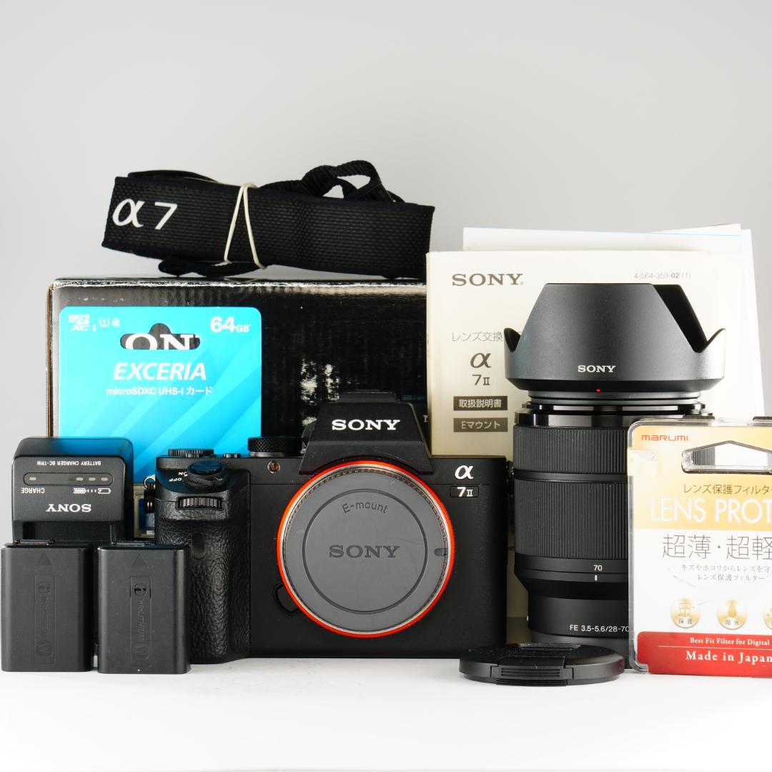 未使用級！SONY α7II完全セット489回 フルサイズデビューに最適