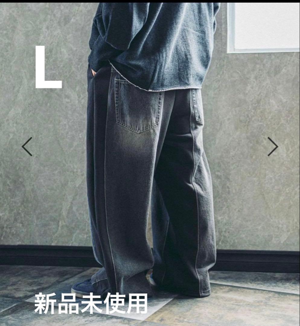 MODE NORM CORE ニコアンド デニムパッチワークパンツ L