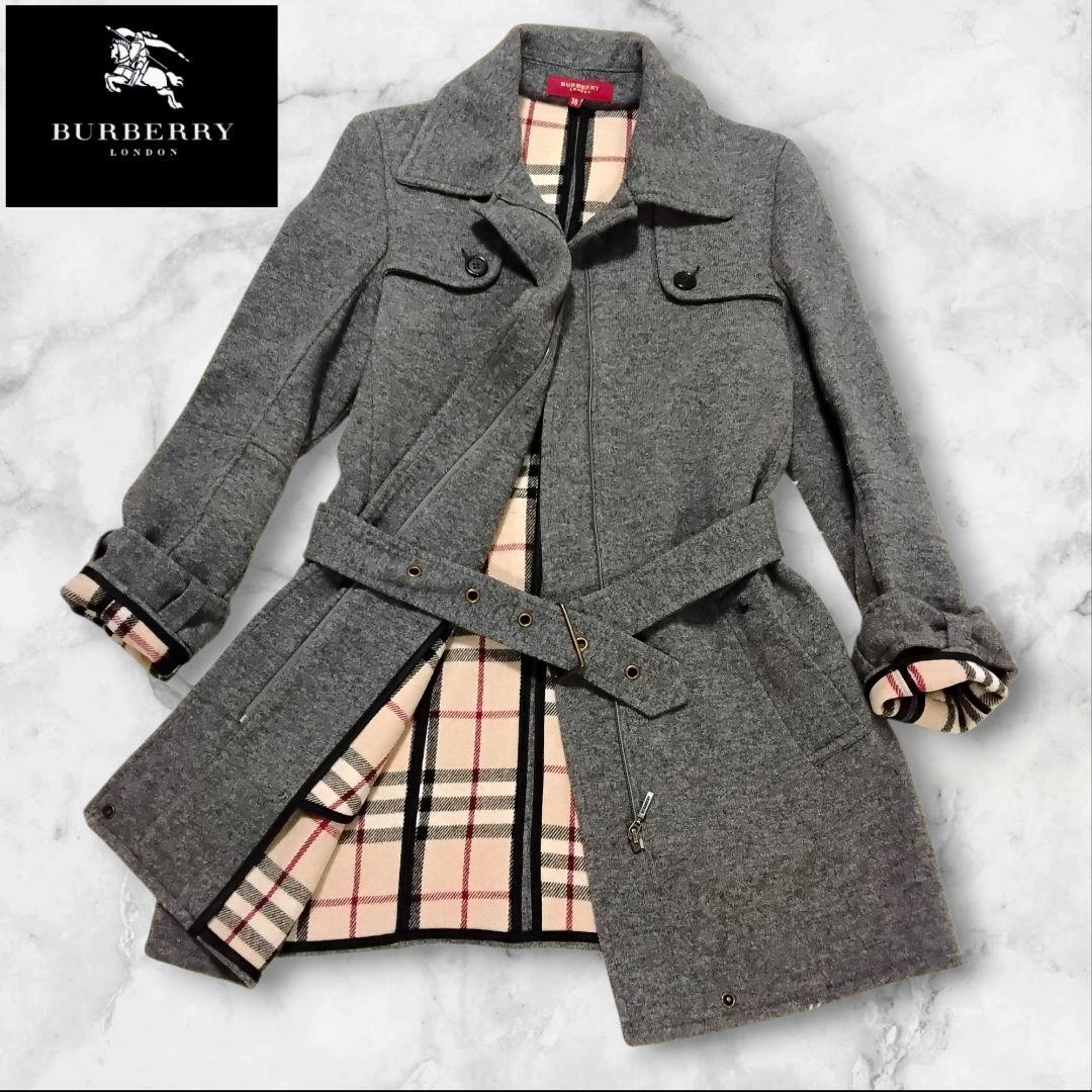 【極美品】BURBERRY LONDON グレー ジャケット　ノバチェック