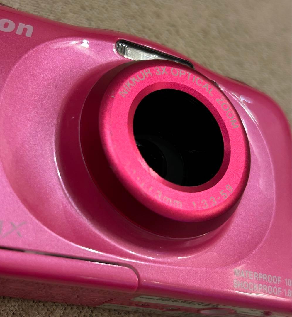 【Nikon COOLPIX W100 ピンク 防水カメラ 】