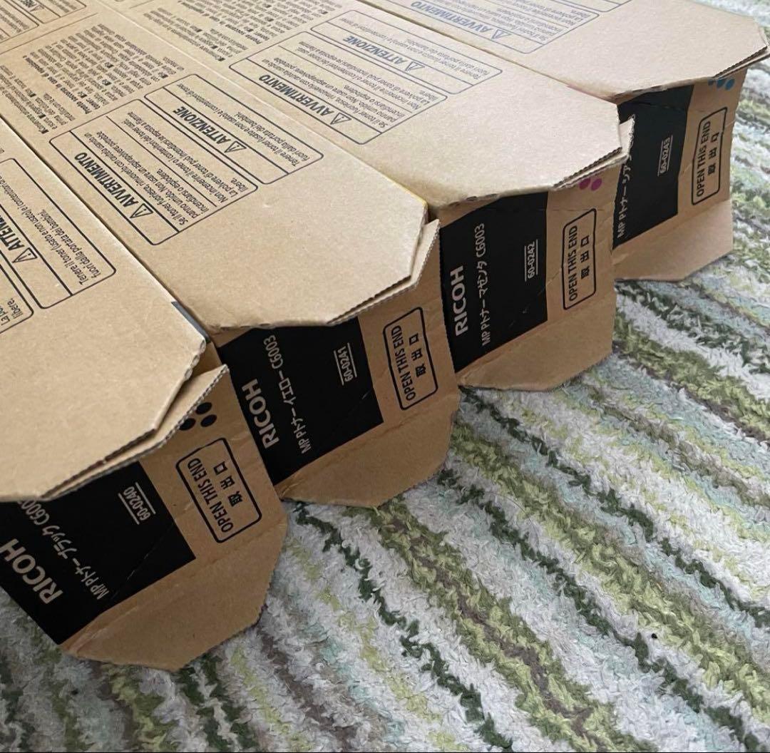 RICOH MP Pトナー　C6003 純正　4色まとめ売り