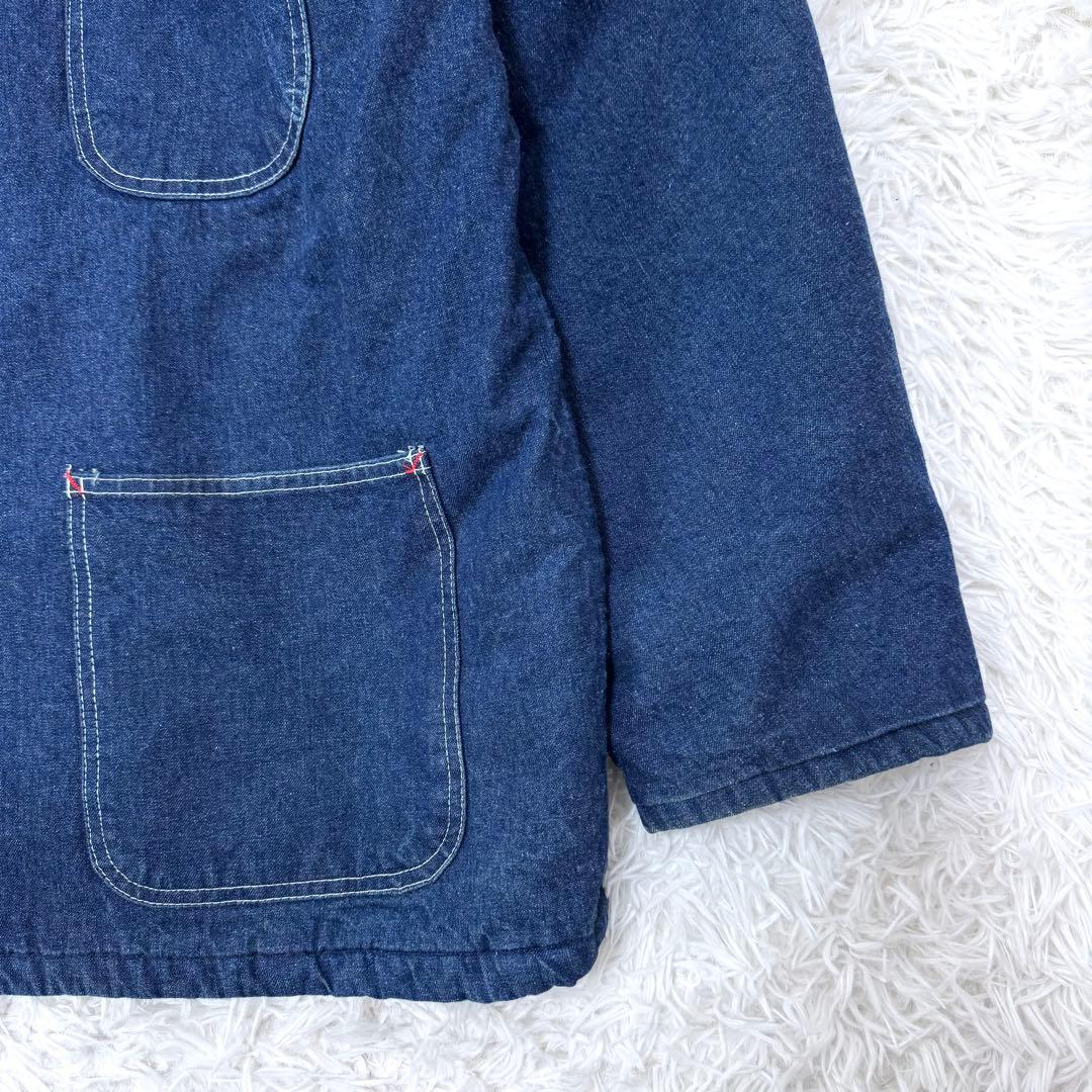 【まさ様激レア 80s】Dickies デニム カバーオール 白タグ 濃紺 XL