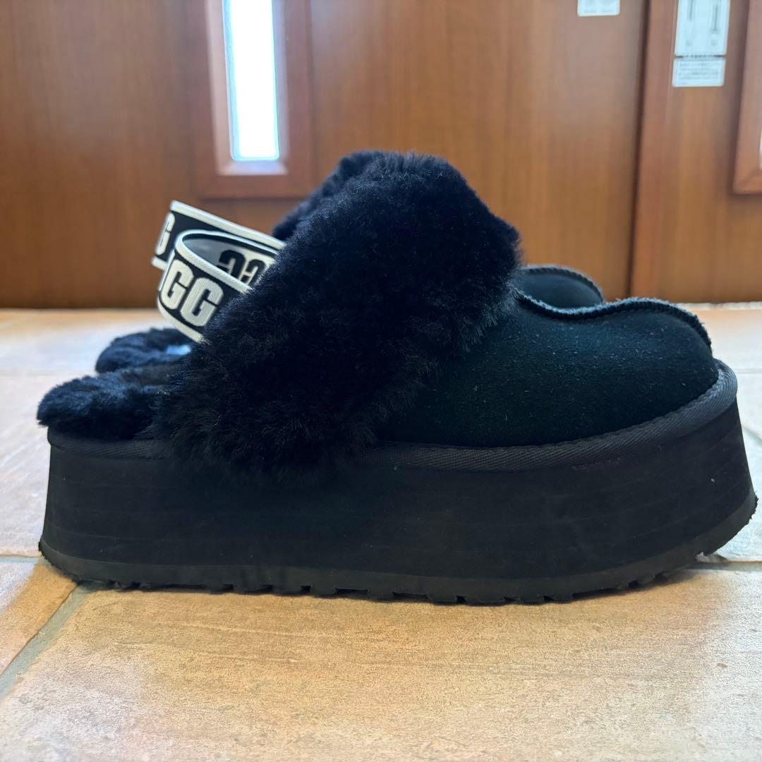 UGG ブラック ムートンブーツ ファンケット 25cm