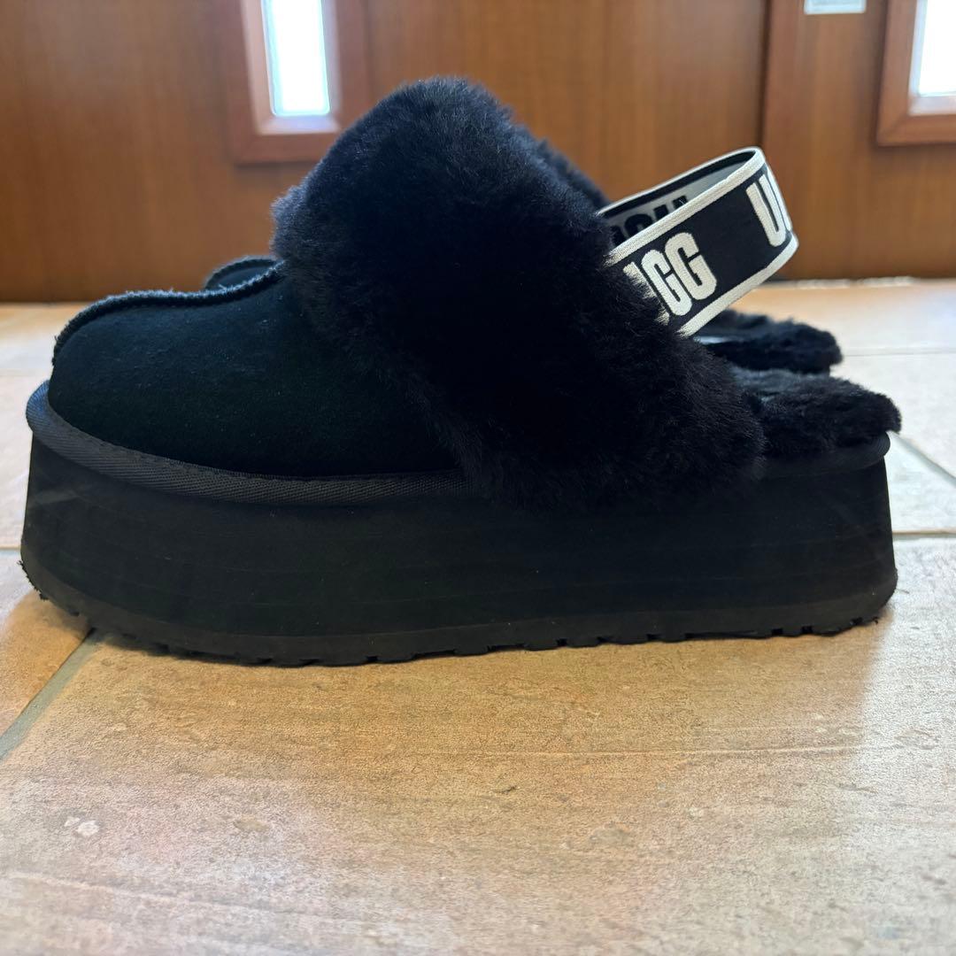 UGG ブラック ムートンブーツ ファンケット 25cm