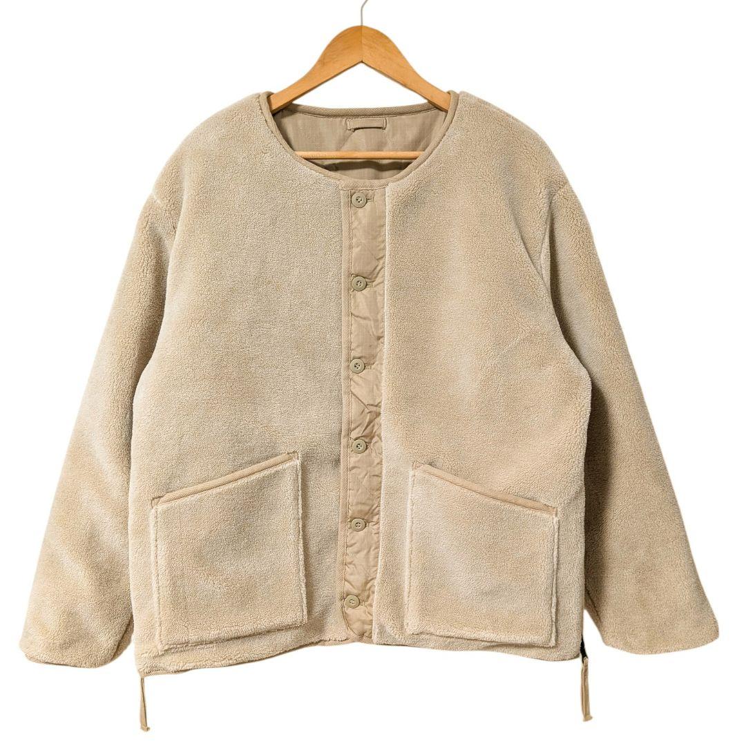 新品 タイオン ミリタリー リバーシブル クルーネック ダウンジャケット L